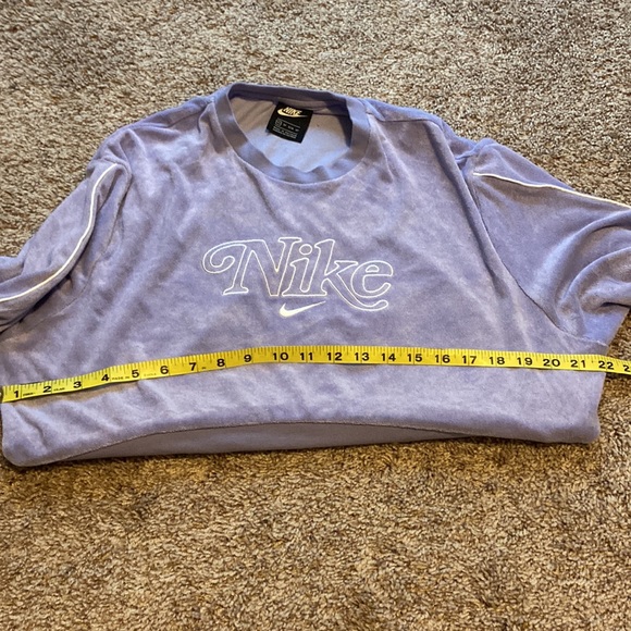 Purple Nike Terrycloth cropped sweatshirt - Picture 4 of 7